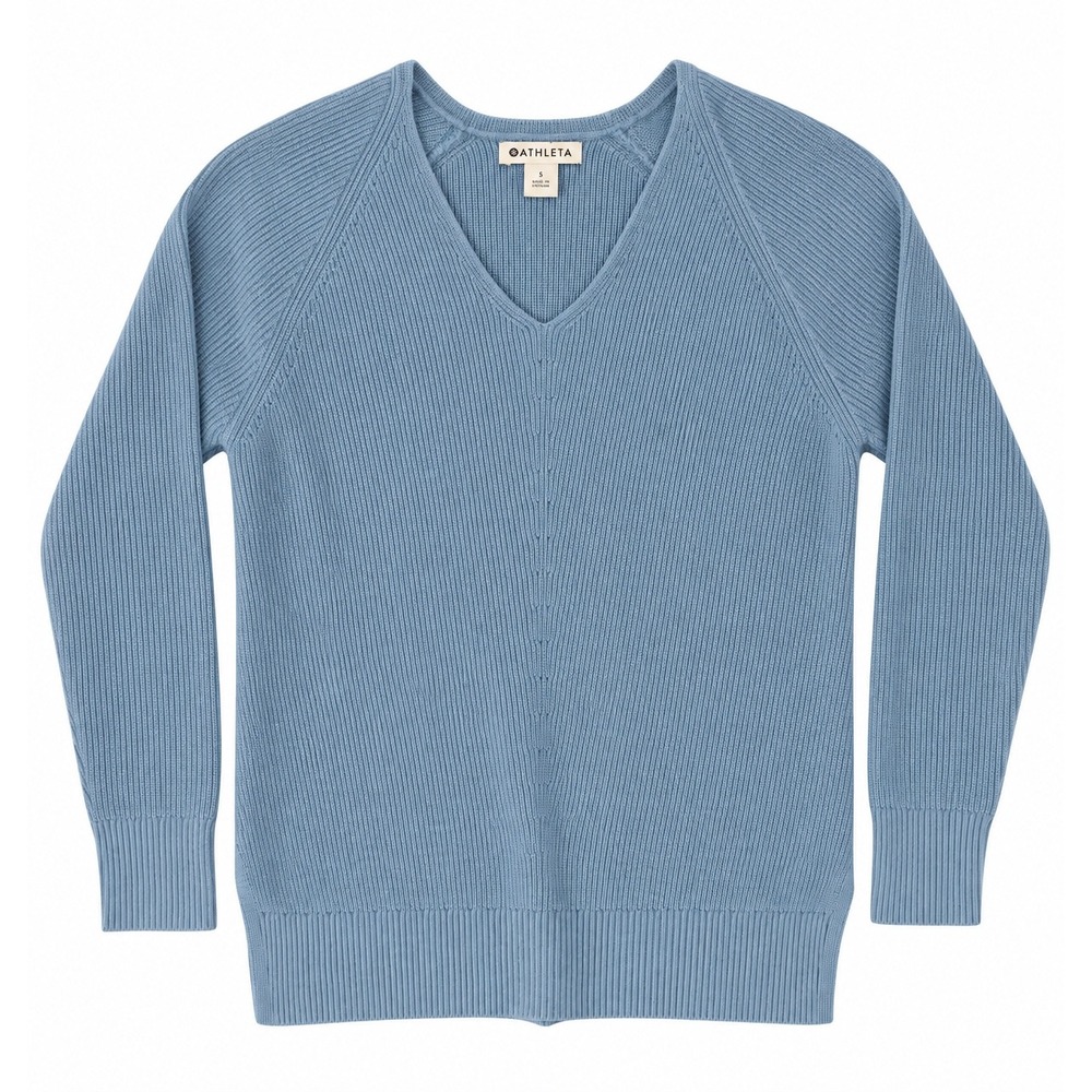 Athleta Blue Merino Wool Sweater